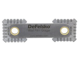 DeFelsko WFG60/1500SSC Certified Stainless Steel Wet Film Thickness Gauge, 8-sided, 25 to 1,500-