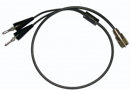 Delmhorst 2-E/SPLIT &amp;Eacute;lectrode &amp;agrave; c&amp;acirc;ble coaxial avec pinces crocodiles-