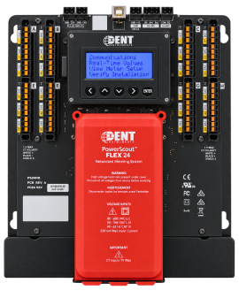 Dent PowerScout&amp;trade; FLEX 24 Series Multi-Circuit Power Submeter with display, mounting plate-
