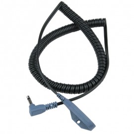 DESCO 19696 Dual Snap-One Cord with 0.16" snaps, right angle plug, 12'-