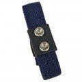 DESCO 19861 Dual-Wire Adjustable Wrist Strap, blue, 0.28&quot; sockets-