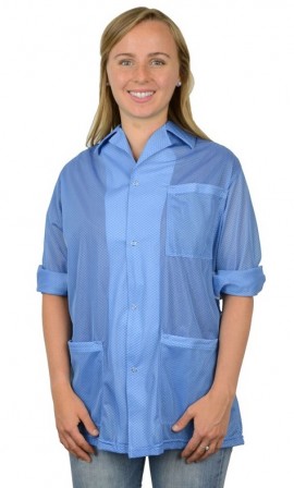 DESCO 74307 Statshield Smock, 4X large, blue-