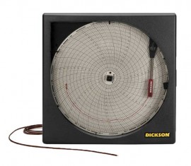 Dickson KT800 Temperature Chart Recorder, 8" Chart-