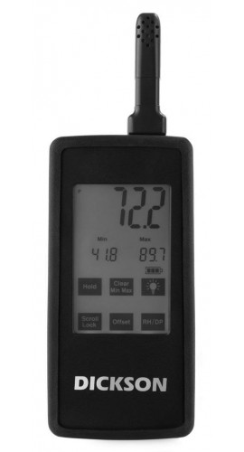 Dickson TH700 Touchscreen Temperature and Humidity Indicator, -40 to 185&amp;deg;F-
