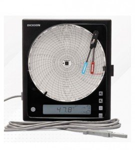 Dickson TH8-11 8&amp;quot; Temperature and Humidity Chart Recorder with extension cable, 32 to 120&amp;deg;F-