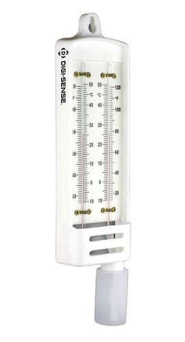 Digi-Sense 03311-02 Mason Hygrometer with 2 Glass Thermometers, 0 to 120&amp;deg;F-