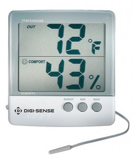 Digi-Sense 03313-86 Traceable Jumbo Display Thermohygrometer, 25 to 95% RH, 32 to 122&amp;deg;F-