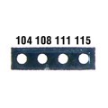 Digi-Sense 08068-41 Irreversible 4-Pt Micro Horizontal Temperature Label, 104 to 115&amp;deg;F-
