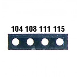 Digi-Sense 08068-45 Irreversible 4-Pt Micro Horizontal Temperature Label, 241 to 270&amp;deg;F-