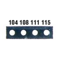 Digi-Sense 08068-46 Irreversible 4-Pt Micro Horizontal Temperature Label, 280 to 309&amp;deg;F-