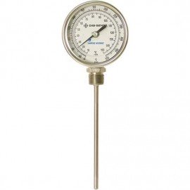 Digi-Sense 08137-01 TI.31 Bottom-Mount Bimetal Thermometer, 0 to 250&amp;deg;F, 24&amp;quot; Stem-