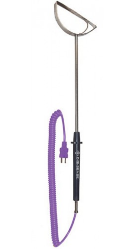 Digi-Sense 08512-95 Type-E Roller Probe with Mini Connector, 10.5&quot;, Exposed-
