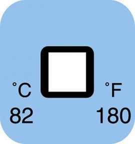 Digi-Sense 09035-31 Irreversible 1-Point Temperature Label, 241&amp;deg;F-