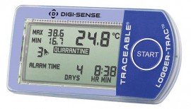 Digi-Sense 18005-05 Traceable Temperature and Relative Humidity Data Logger, -20.2 to 161.6&amp;deg;F-