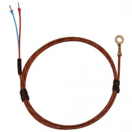 Digi-Sense 18526-22 Type T Bolt On Thermocouple Probe with stripped leads, #6 screw, grounded-