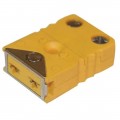Digi-Sense 18527-55 Locking Thermocouple Flat-Blade Mini Connector, type k, female-