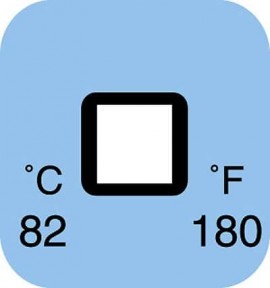 Digi-Sense 90309-20 Irreversible Temperature Label, One-Point, 180&amp;#176;F-