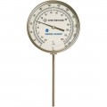 Digi-Sense 90550-61 Bottom-Connect Bimetal Thermometer with Dampened Movement, 0 to 250&amp;deg;F, 4&amp;quot; Stem-