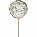 Digi-Sense 90550-97 Bimetal Thermometer with Dampened Movement, 0 to 250&amp;deg;F, 4&amp;quot; Stem-