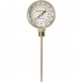 Digi-Sense 90551-75 Silicone-Filled Bottom-Connect Bimetal Thermometer, 0 to 250&amp;deg;F, 24&amp;quot; Stem-