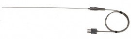 Digi-Sense 93630-12 Type-J Hi-Temperature Probe, Mini Connector, 0.04&quot; Diameter, Ungrounded-