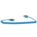 Digi-Sense 93785-14 Coiled Extension Cable, type-t, male to male miniconnector, 5&#039;-