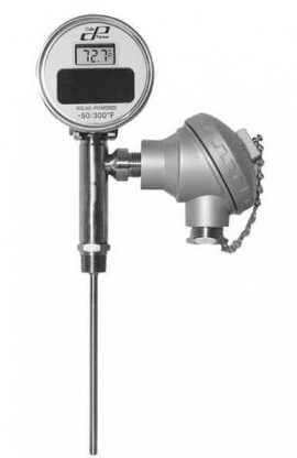 Digi-Sense 93820-58 Solar Twin Temperature Thermometer, 3&amp;quot; face, -50 to 300&amp;deg;F-