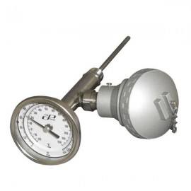 Digi-Sense 98940-73 Twin Temperature Thermometer with Type K Thermocouple Transmitter, 0 to 250&amp;deg;F, 6&amp;quot; Stem-