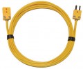 Digi-Sense WD-08516-35 Thermocouple Extension Cable with Mini Connector, Type K, 25ft-
