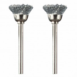 Dremel 442-02 Carbon Steel Brushes, 0.5", 2-pack-
