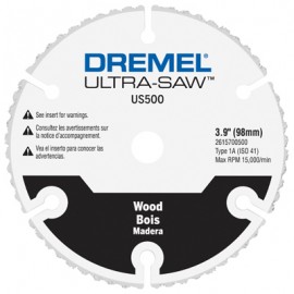 Dremel US500-01 Carbide Wood Cutting Wheel, 4"-
