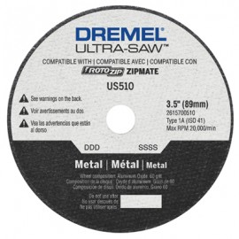 Dremel US510-01 Metal Cutting Wheel, 3.5&quot;-