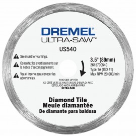 Dremel US540-01 Diamond Tile Wheel, 3.5"-