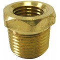 Dwyer 110-BA Brass Pipe Bushing Fitting, &amp;frac14;&amp;quot; male NPT to &amp;frac18;&amp;quot; female NPT-