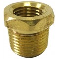 Dwyer 110-DB Brass Pipe Bushing Fitting, &amp;frac12;&amp;quot; male to &amp;frac14;&amp;quot; female NPT-