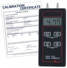 Dwyer 477AV-000-NIST MicroManom&amp;egrave;tre, 0-1.00&amp;quot;c.e.-