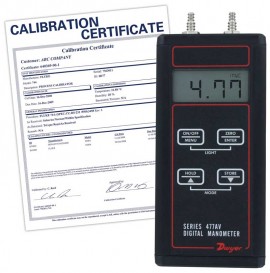 Dwyer 477AV-2 Digital Manometer, 0 to 40 in w.c.,-