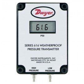 Dwyer 616W-3-LCD &amp;Eacute;metteur de pression diff&amp;eacute;rentielle, 0-10 po. c.e.-