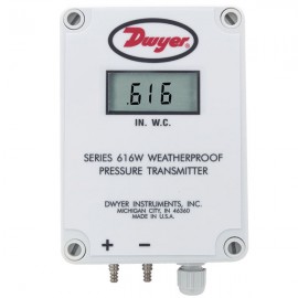 Dwyer 616WL-14 Weatherproof Differential Pressure Transmitter (1-0-1"w.c.)-