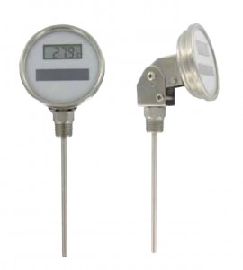 Dwyer DBTA3121 Solar-Powered Bimetal Thermometer (-58 to 302&amp;deg;F) with 12&quot; Stem-