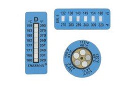 Dwyer KS-0303 Clock Temperature Label (190 to 230&amp;deg;F/88 to 110&amp;deg;C) with 5 levels-