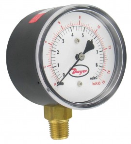 Dwyer LPG3-D8622N Low Pressure Gauge (0-100&quot;w.c.)-
