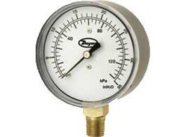 Dwyer LPG4 Series Low Pressure Gauge, 0 to 40 inWC, 2.5&amp;quot;-