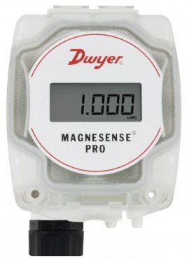 Dwyer MSXP-W10-PA-LCD Differential Pressure Transmitter Pro Unit, range 0, wall mount-