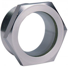 Dwyer SFI-550-1/2 Sight Window, 1/2&quot; NPT, Plated Steel-