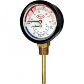 Dwyer TRI-60-50L Manom&amp;egrave;tre/jauge de temp&amp;eacute;rature, 1/2&amp;quot; NPT, 0-60psi, LM-