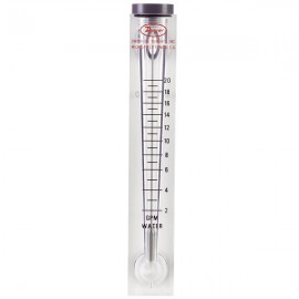 Dwyer VFC-152-EC Flow Meter, 5" Scale, 4-40 LMP Water, End Connections-