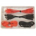 Electronic Specialties 1351 Ensemble de fils d'essai, lot de 16, cosses &amp;agrave; fourche-