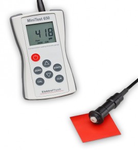 ElektroPhysik MiniTest 650-F Digital Coating Thickness Gauge, ferrous-only probe-