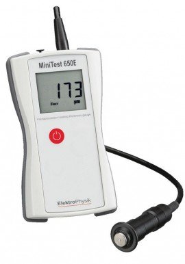 ElektroPhysik 80-124-1401 MiniTest 650E-F Digital Coating Thickness Gauge, ferrous-only probe-